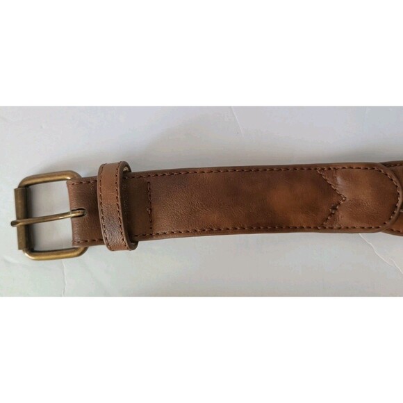 Women's Double Studded Belt Size XL Brown Twisted Straps Western  Boho Unbranded - Picture 7 of 8